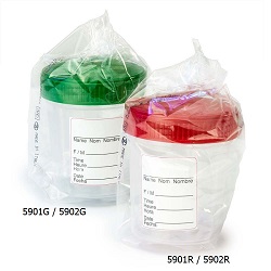 Urine Cup w/ Attached Cap