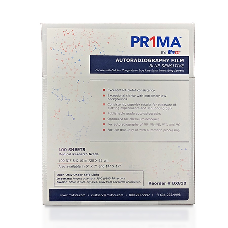 PR1MA 8x10 Blue XRay Film