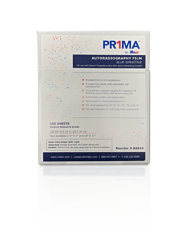 PR1MA 8x10 Blue XRay Film