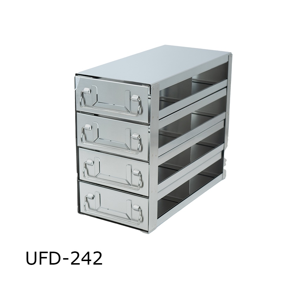 Upright Drawer Freezer Racks for 2 in Boxes | MIDSCI
