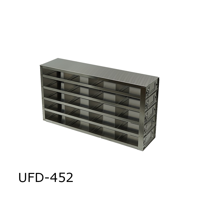 Upright Drawer Freezer Racks for 2 in Boxes | MIDSCI