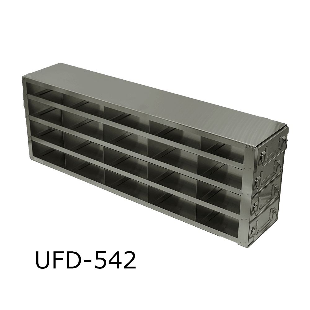 Upright Drawer Freezer Racks for 2 in Boxes | MIDSCI